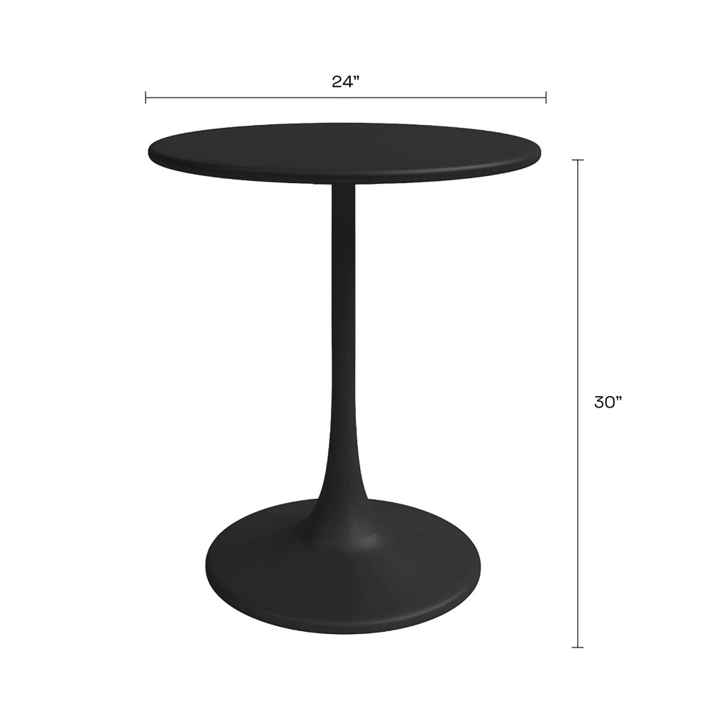 Black Steel Bistro Table A261