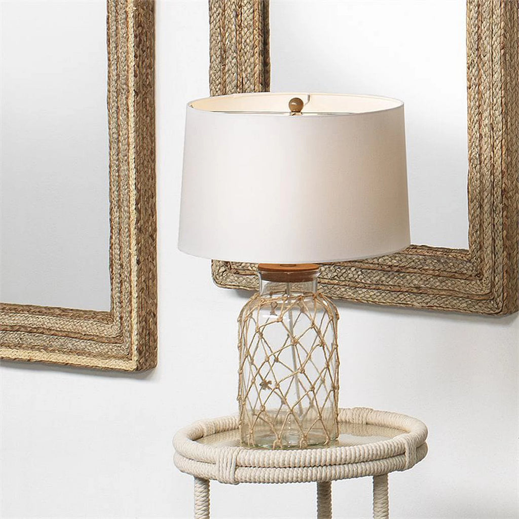 Rope and Glass Table Lamp J2131