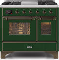 40 Dual Fuel Natural Gas Range Emerald Green O536297
