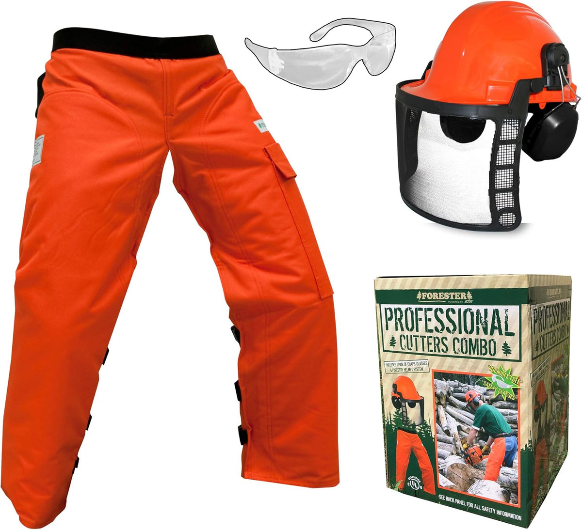 Arborist Forestry Professional Cutter's Combo Kit Chaps Helmet J350300