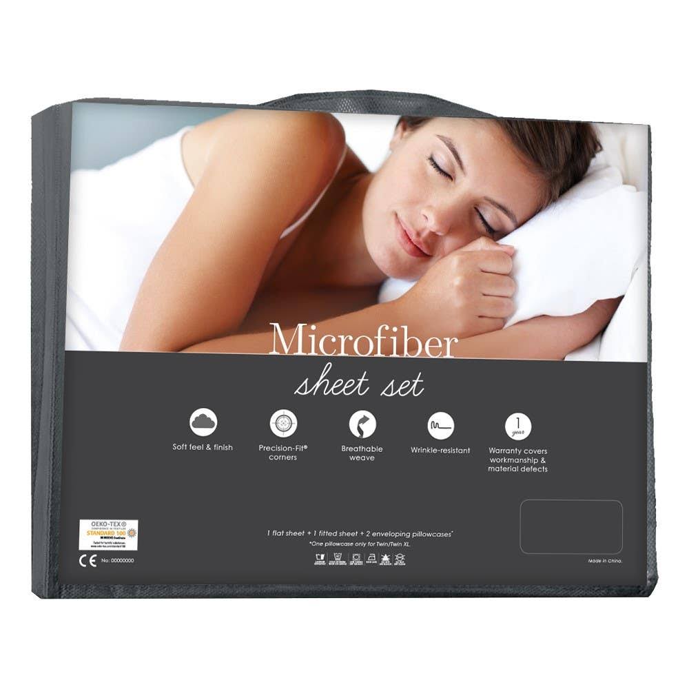 White Queen Microfiber Sheet Set N756