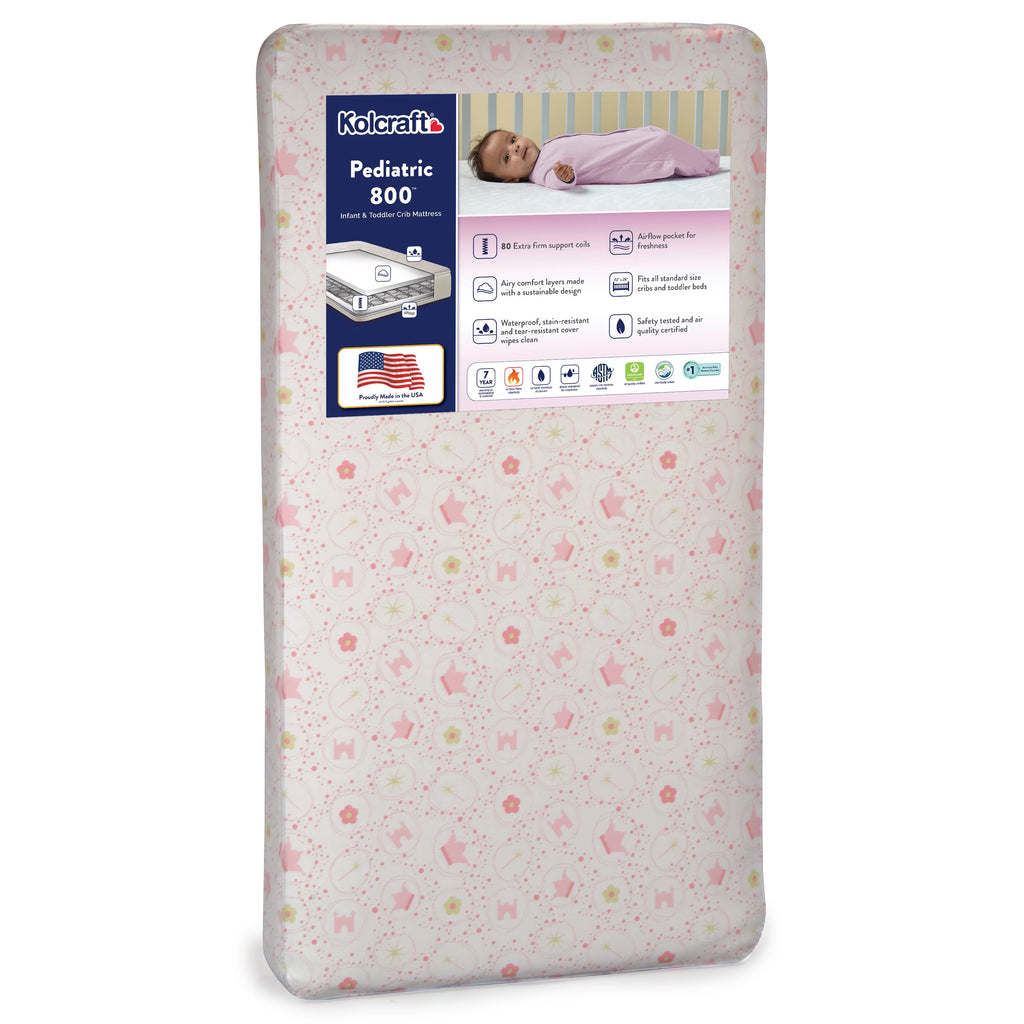 80 Coil White Baby Crib and Toddler Mattress A20129