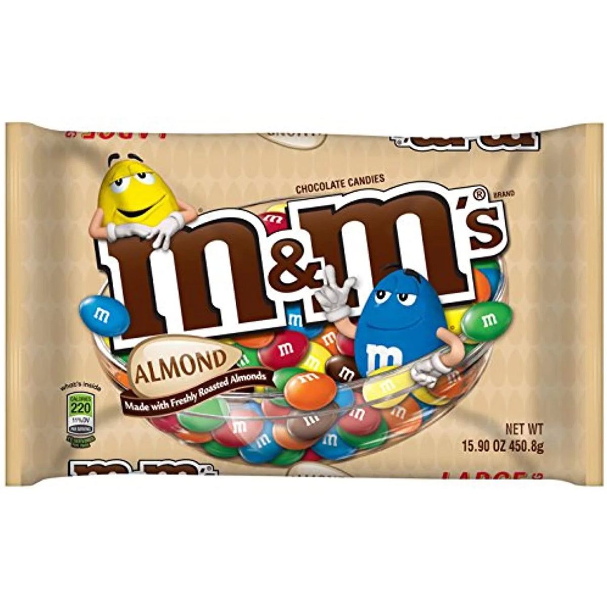 Almond Chocolate Candy 15.9-Ounce Bag Pack Of 4 B22673