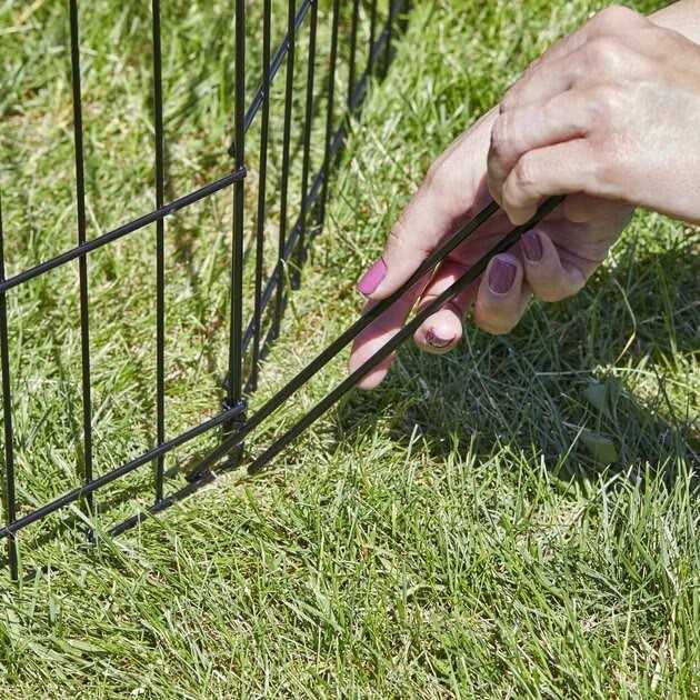 Black 18-Inch Dog Exercise Pen & Playpen Q10931