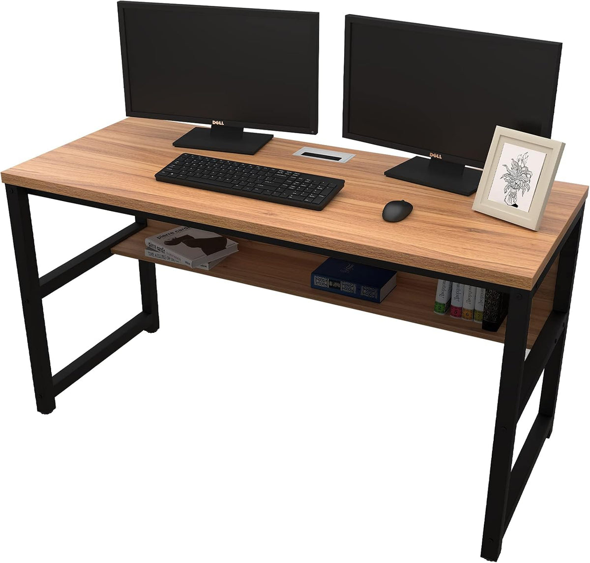 Computer Desk with Bookshelf E67403