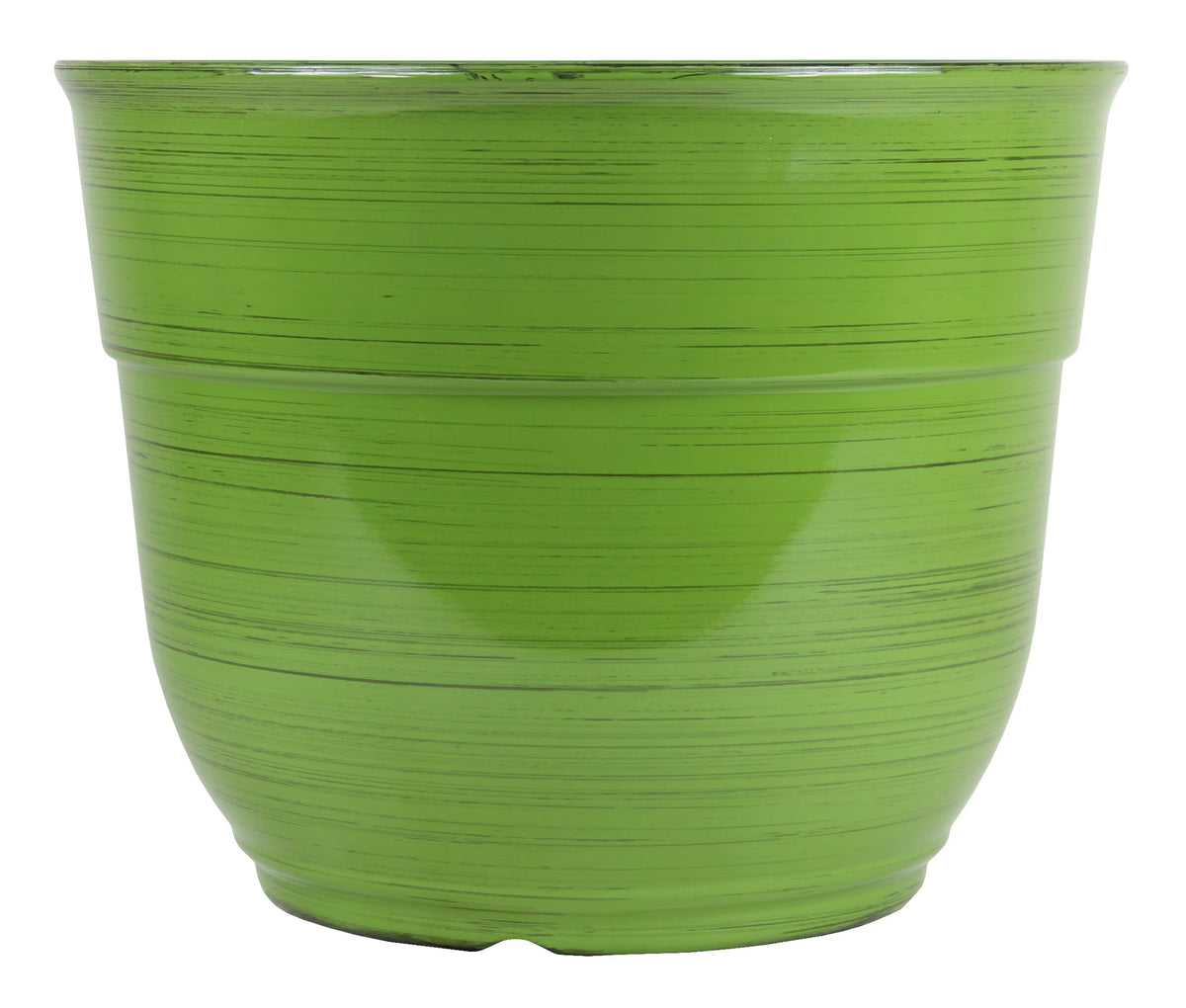 Dark Green 15" Glazed Plastic Planter M9038