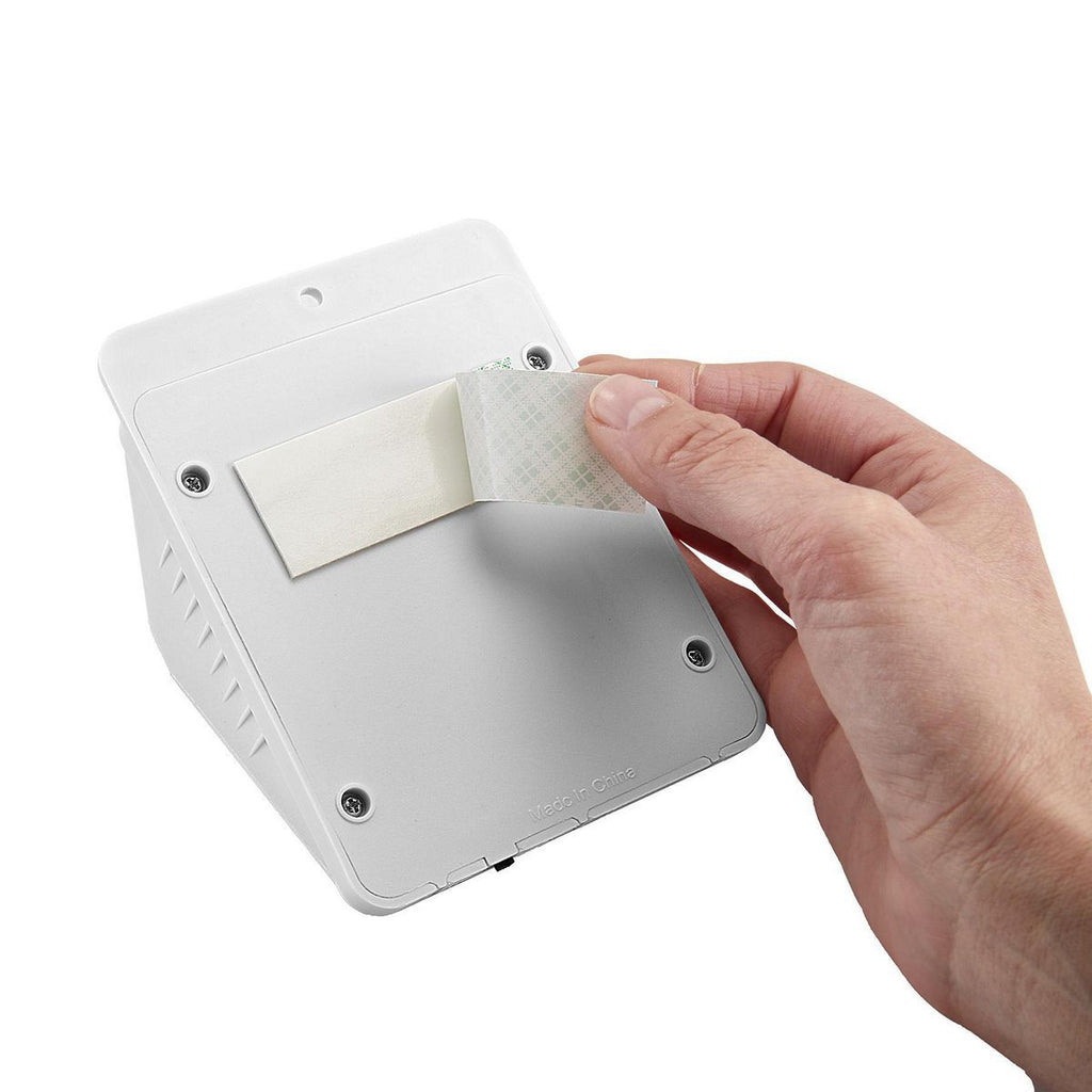 White Solar Wall-Mount Security Light E704