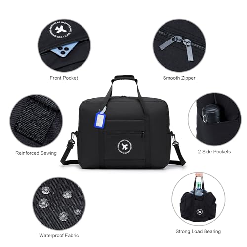 Black 18x14x8 Inch Travel Duffel Bag K152