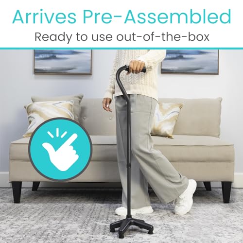 Adjustable Quad Cane with 4 Pronged Base Y186986