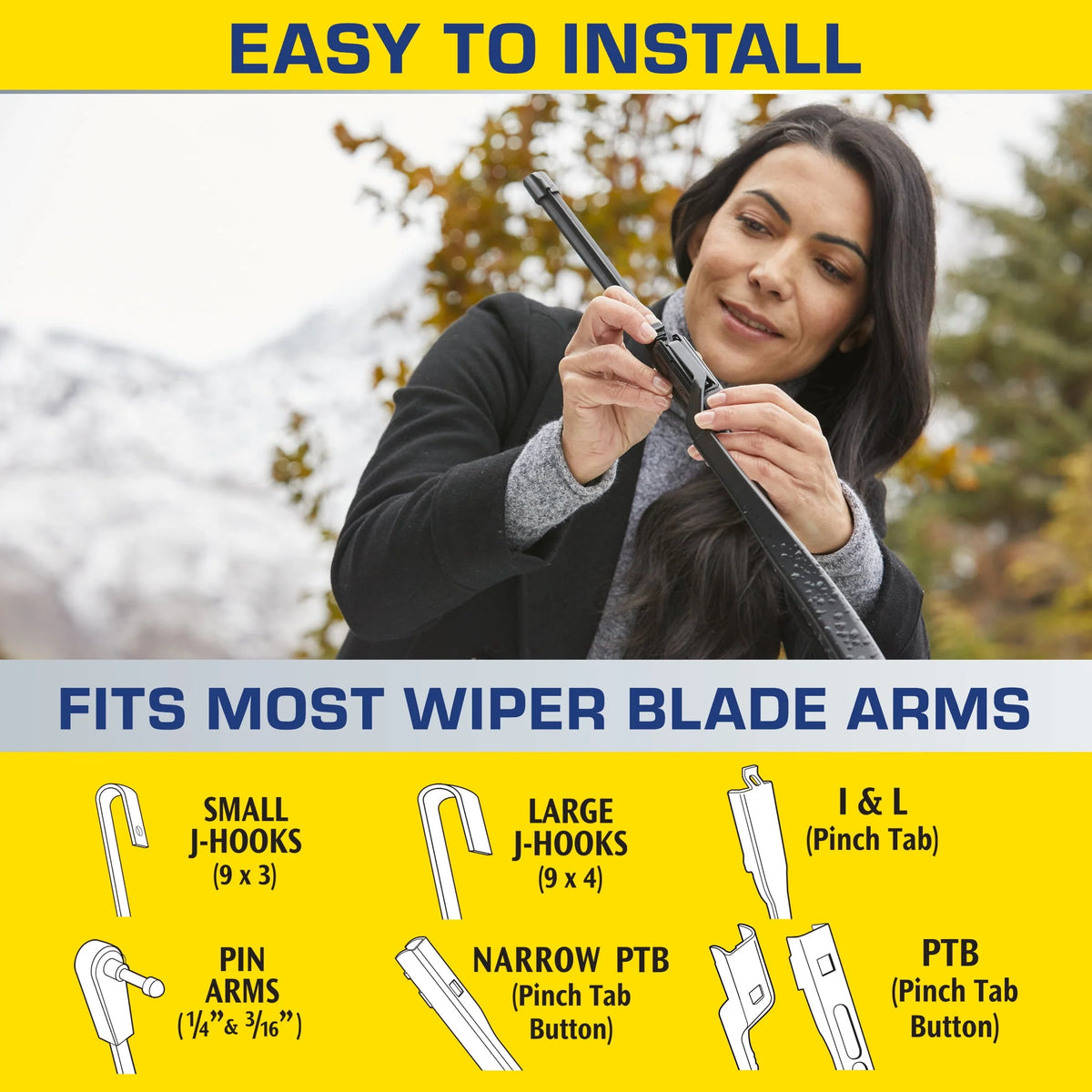 26 2-in-1 Windshield Wiper Blade J999