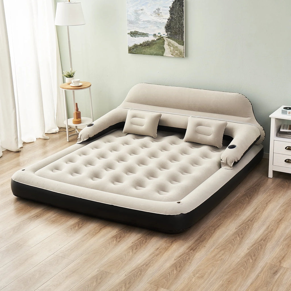 King Size Inflatable Air Mattress with Headboard Y798