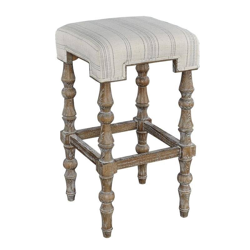 Beige Backless Bar Stool E58724