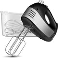 5-Speed Electric Hand Mixer with Beaters Dough Hooks and Storage Case H408984