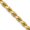 14 Karat Yellow Gold 4mm Diamond-cut Rope Chain R407