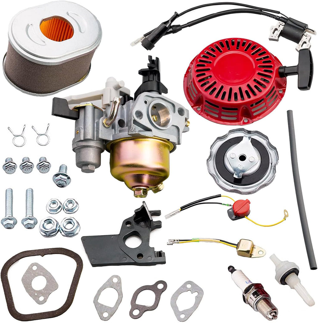 Carburetor Recoil Starter for Honda GX120 GX160 GX200 Engine Pack of 2 Q576103