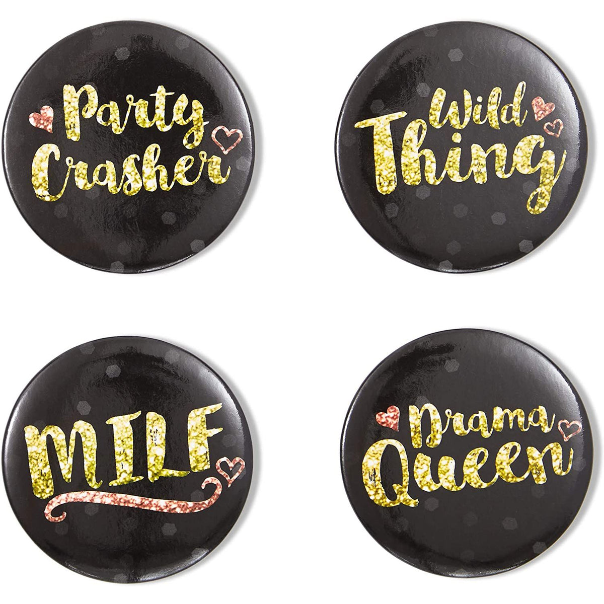 16 Designs Bachelorette Party Buttons (2.25 in, 16-Pk) A990502