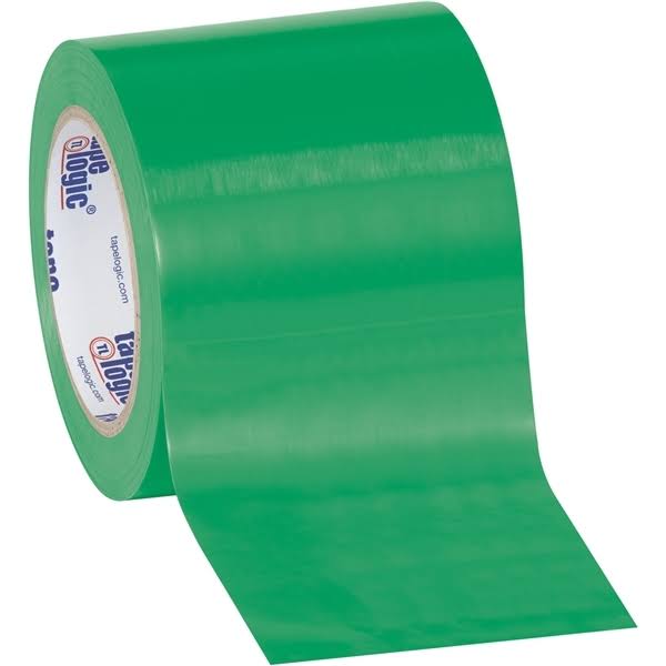 Green Solid Vinyl Safety Tape 4x22 x 36 Yard Roll Q3384