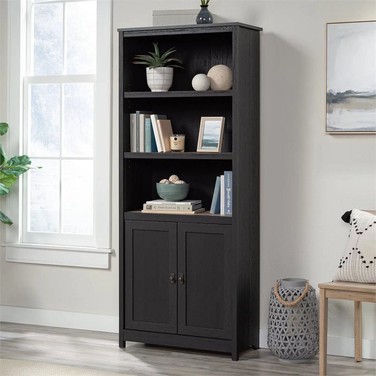 3-Shelf Bookcase with Doors Q31857