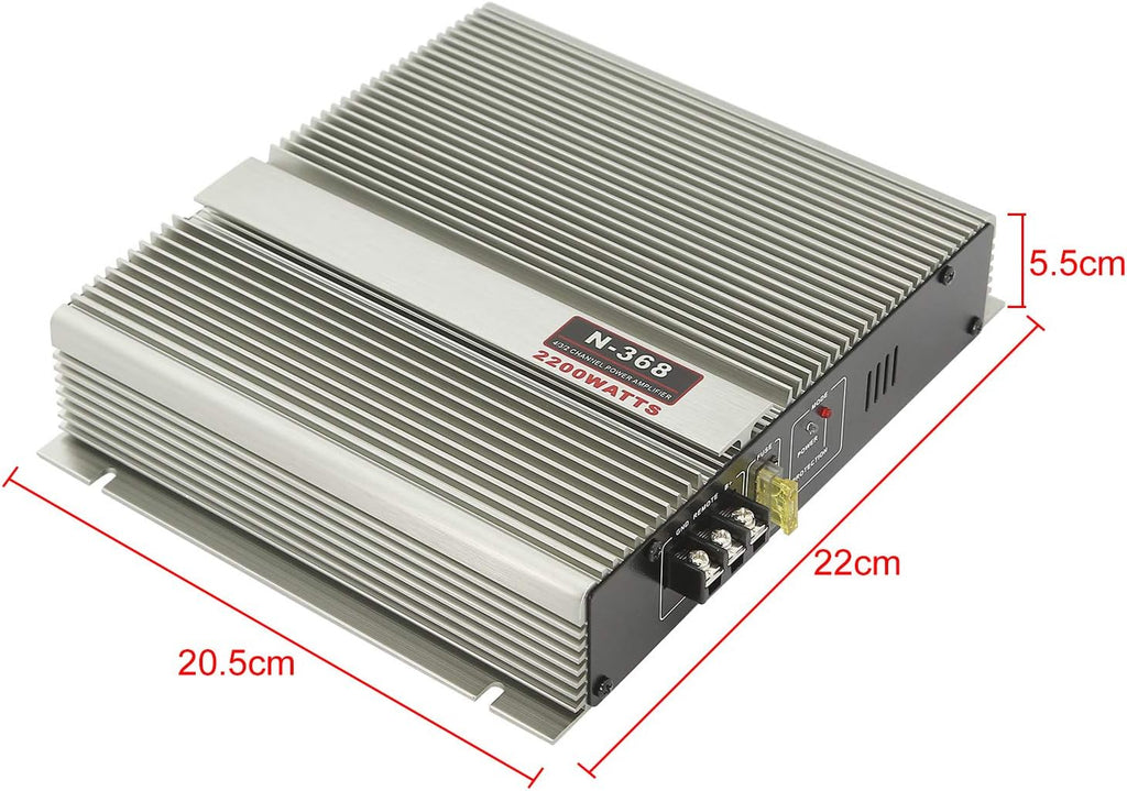 2200W 2 Channel Car Audio Power Amplifier T7456