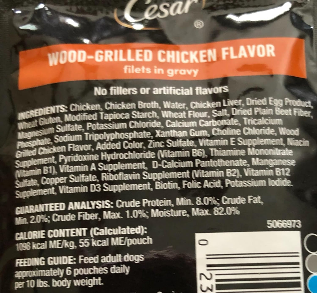 15 Pouches 1.76oz Each Dog Food Variety Pack with Waste Bag Roll H696