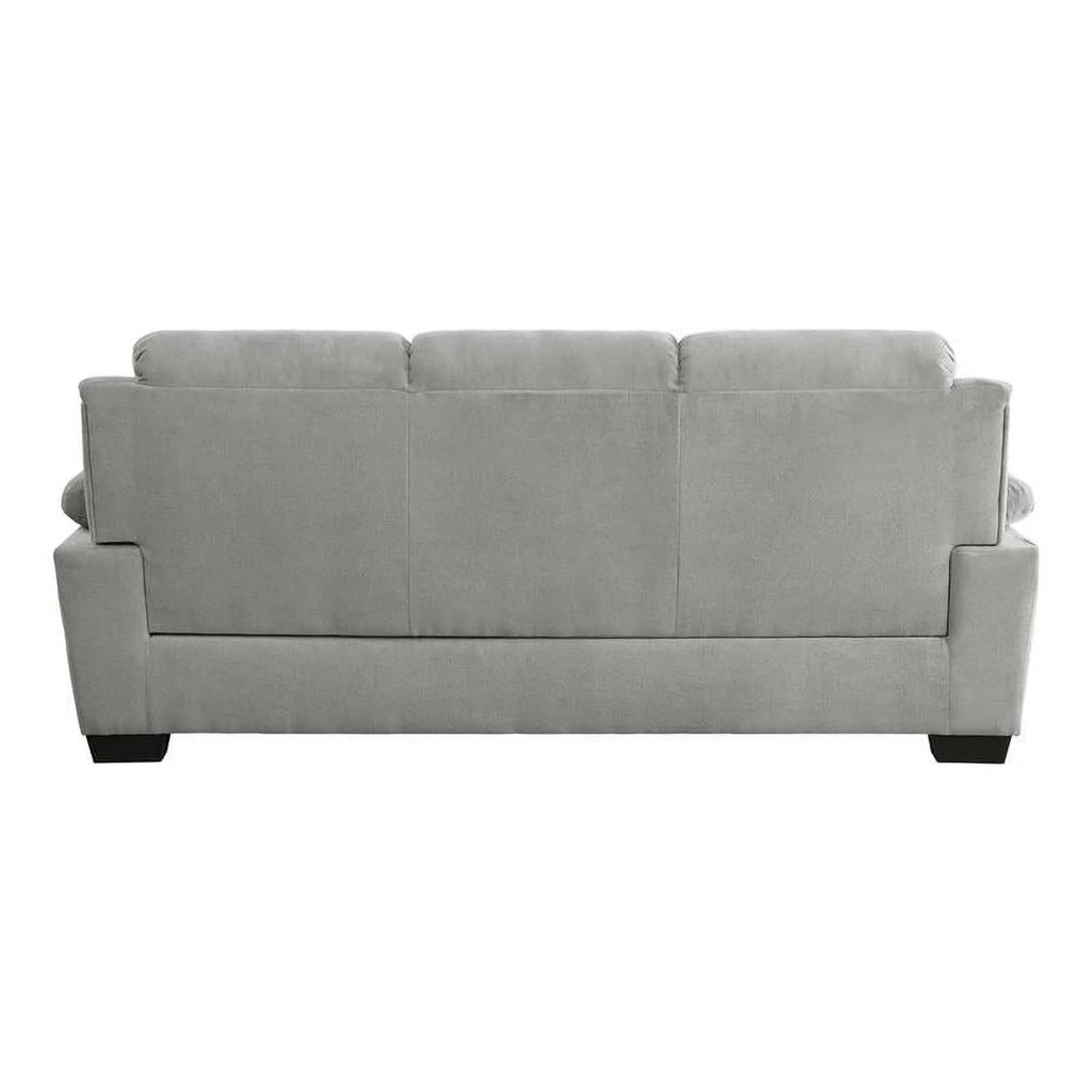 Light Gray Textured Fabric Sofa W3117