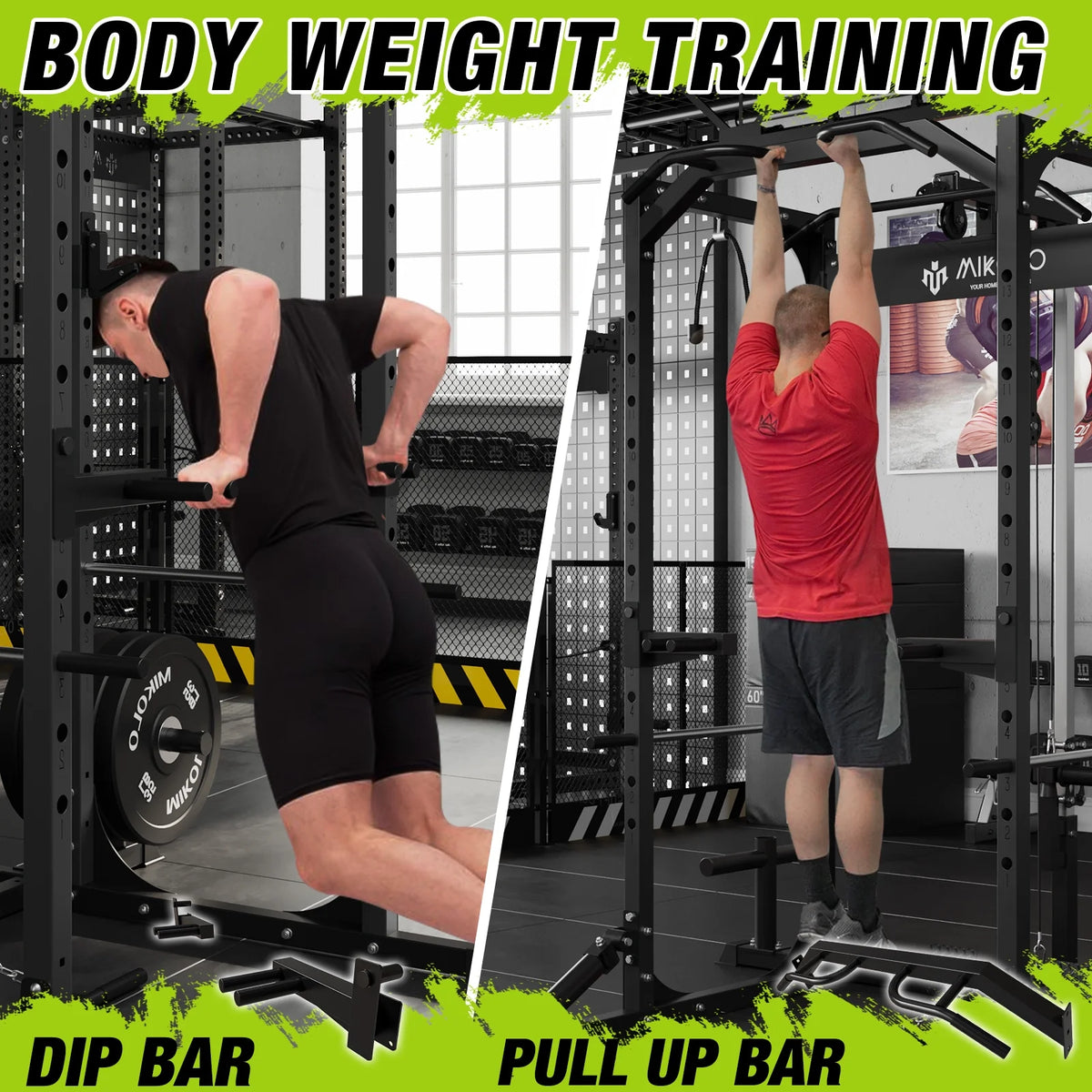 1200LBS Capacity Power Rack with LAT Pulldown System N9474