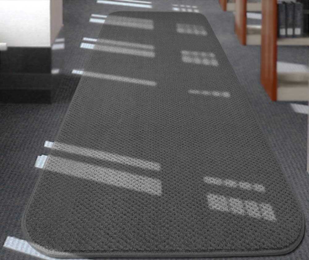 Gray Skid-Resistant Carpet Runner 6 Feet X 36 Inches A75258