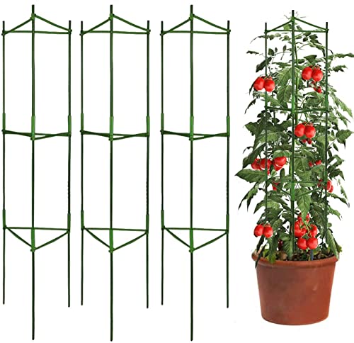 3 Packs Deformable 48inch Tomato Cages Plant Supports L530705
