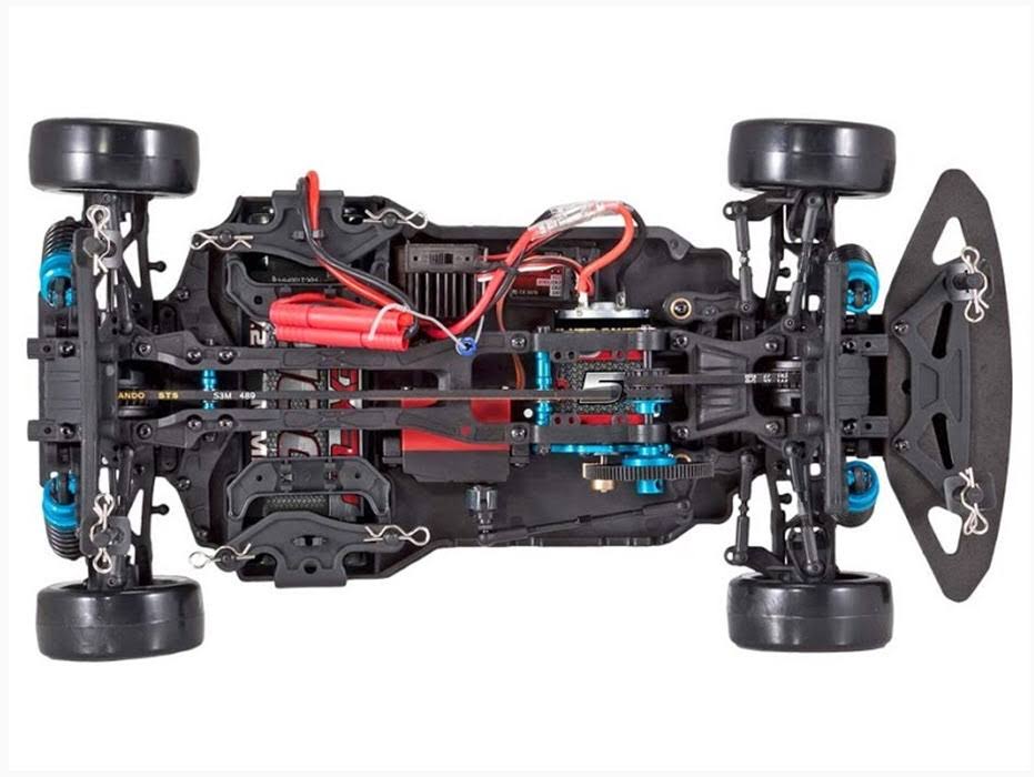 1/10 Scale Belt Drive Electric Orange Drift Car J103
