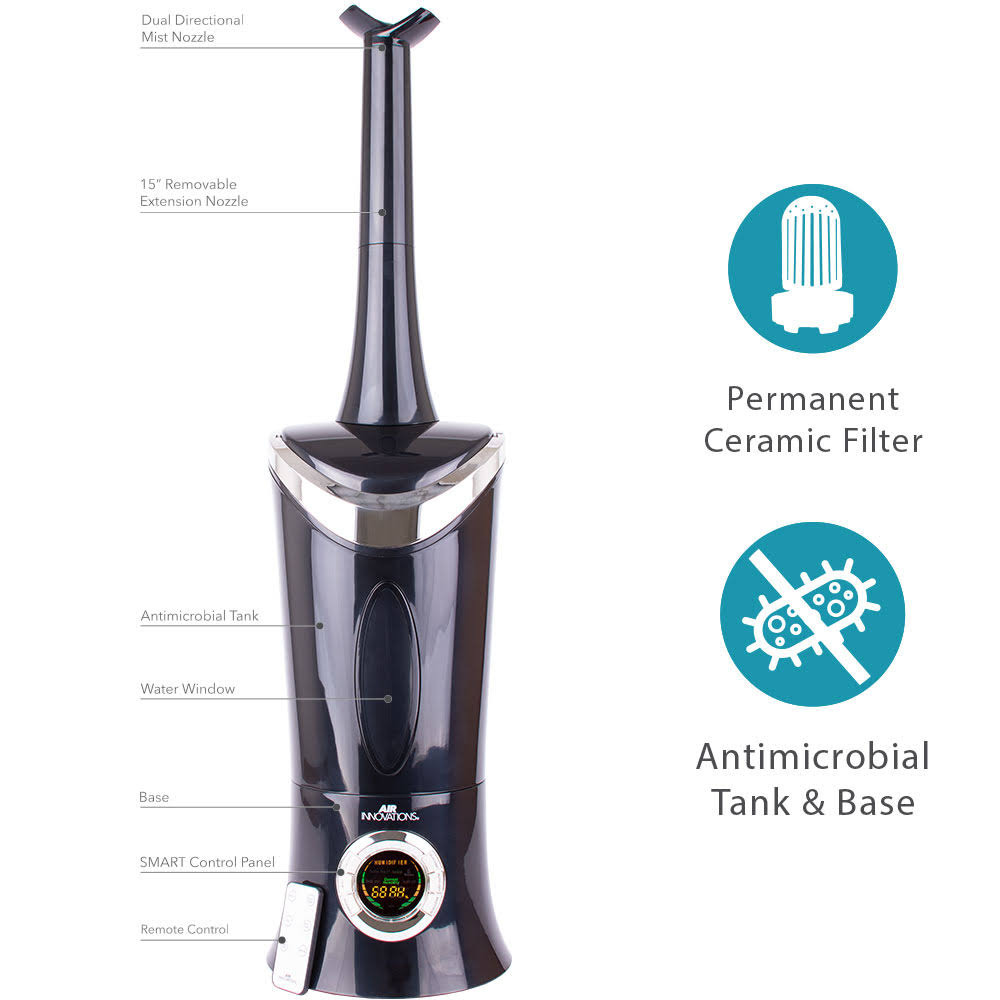 Black 1.4 Gallon Ultrasonic Humidifier C241