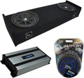 Compatible with Ford F-150 Super Cab Truck 1997-1999 Amplifier and Dual 10 Sub Box Enclosure P19435