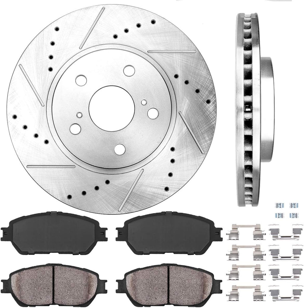 353 mm Brake Disc Rotors + Ceramic Brake Pads + Hardware I802724