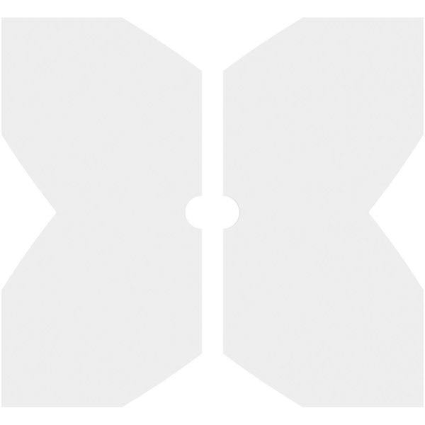 32x22OD x 3x22ID x 11x22C x 1x22P PVC Contemporary Ceiling Medallion D656759