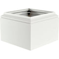 9 in. Aluminum Gloss White Column Capital and Base F451499