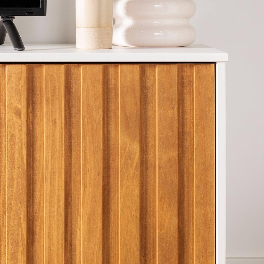 70-Inch Two-Tone 3-Door TV Console Q13860