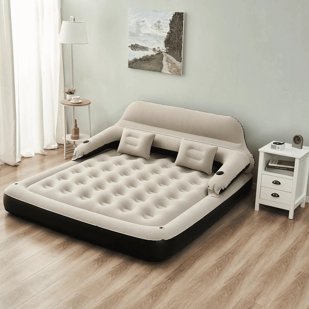 King Size Inflatable Air Mattress with Headboard Y798