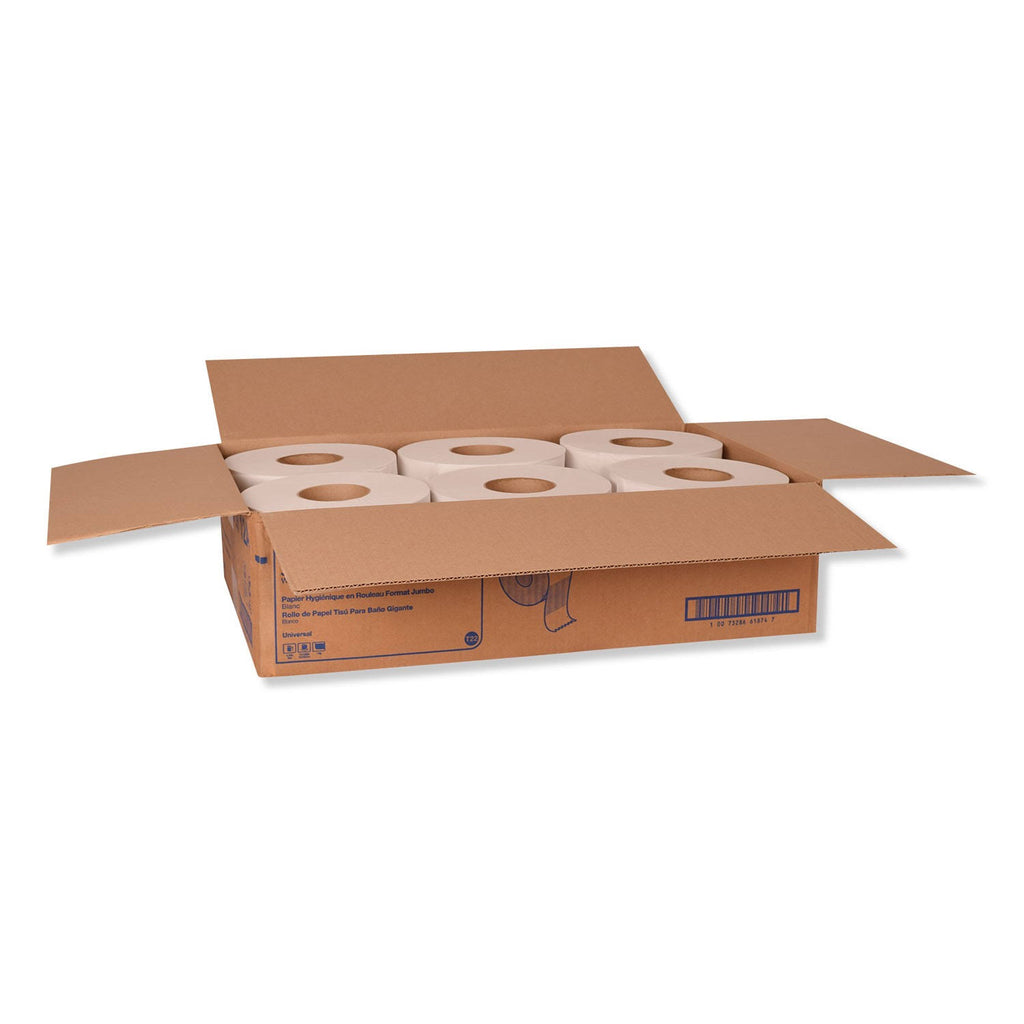 Jumbo Bath Tissue, 1-Ply, White, 2,000 ft, 12 Roll Q22722