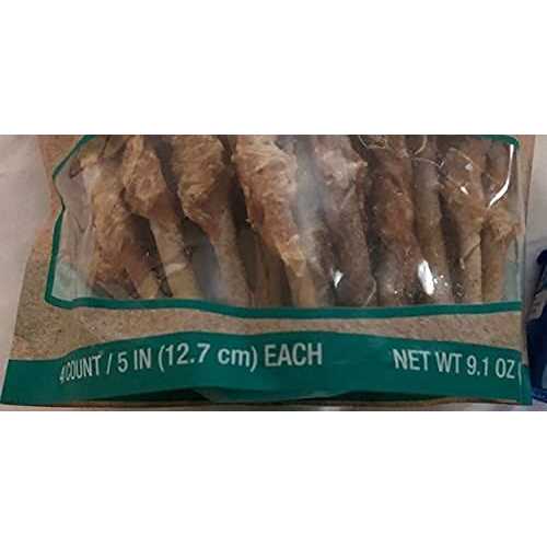 5 Wrapped Rawhide Sticks Dog Treats Chicken W683794