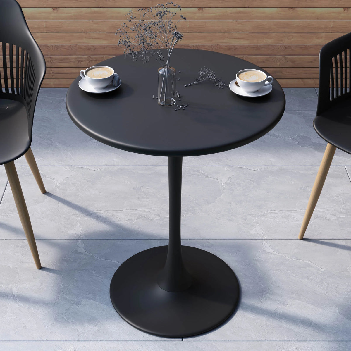 Black Steel Bistro Table A261