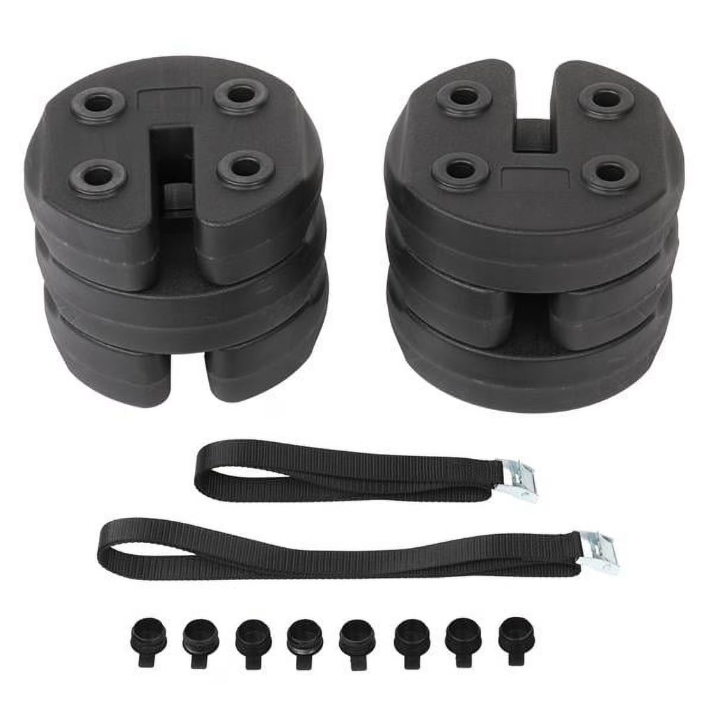 6pcs Canopy Water Fillable Weight Plates Black F4541