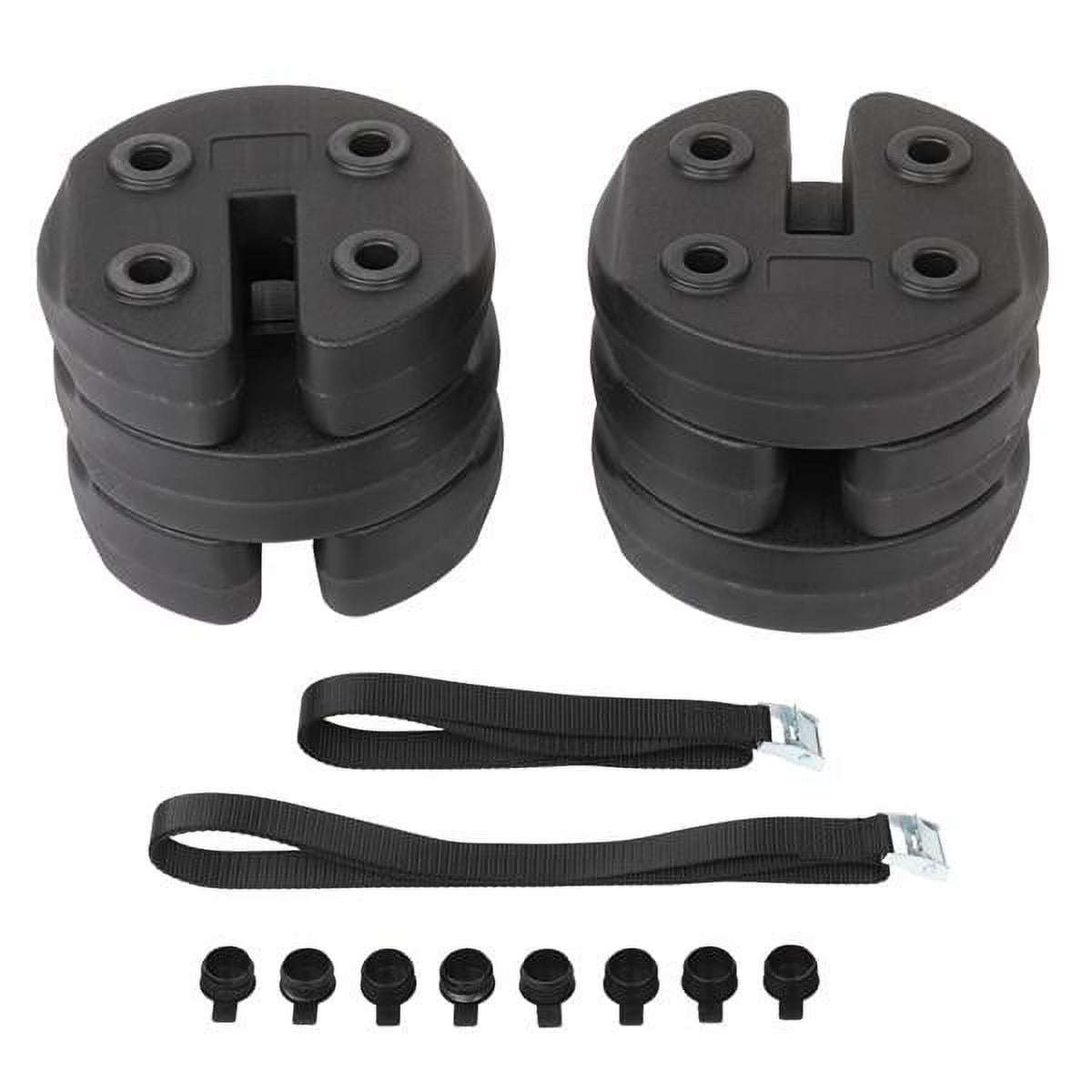 6pcs Canopy Water Fillable Weight Plates Black F4541