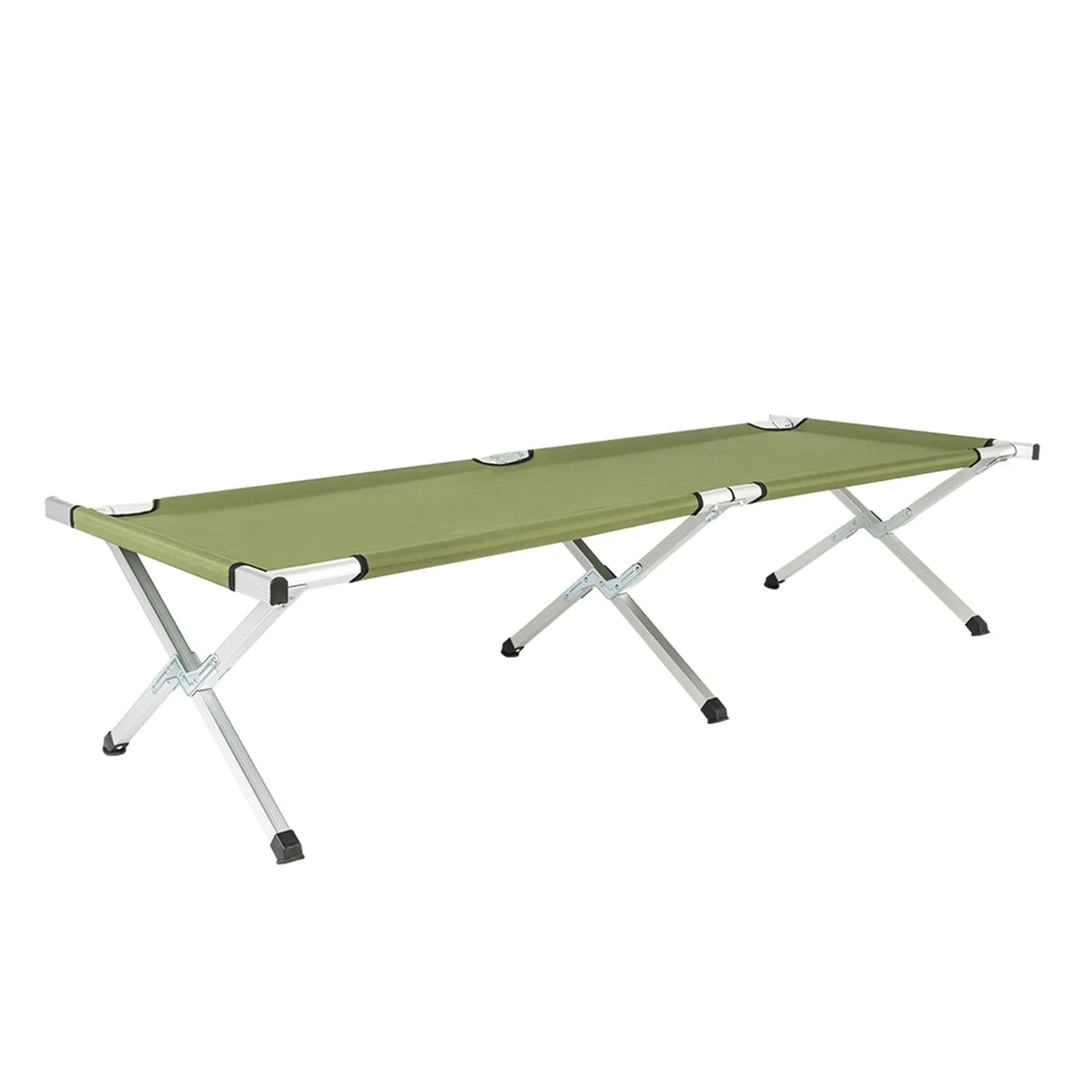 Army Green Portable Folding Camping Cot with Carrying Bag V50944