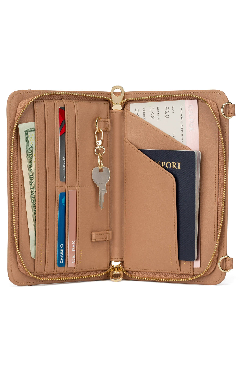 Caramel Travel Wallet F495