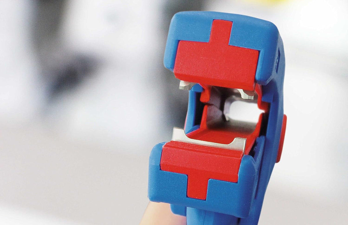 Automatic Wire Stripper for Flat Cable, 18-11 AWG (0.75-4.0 mm²), red/blue H301344