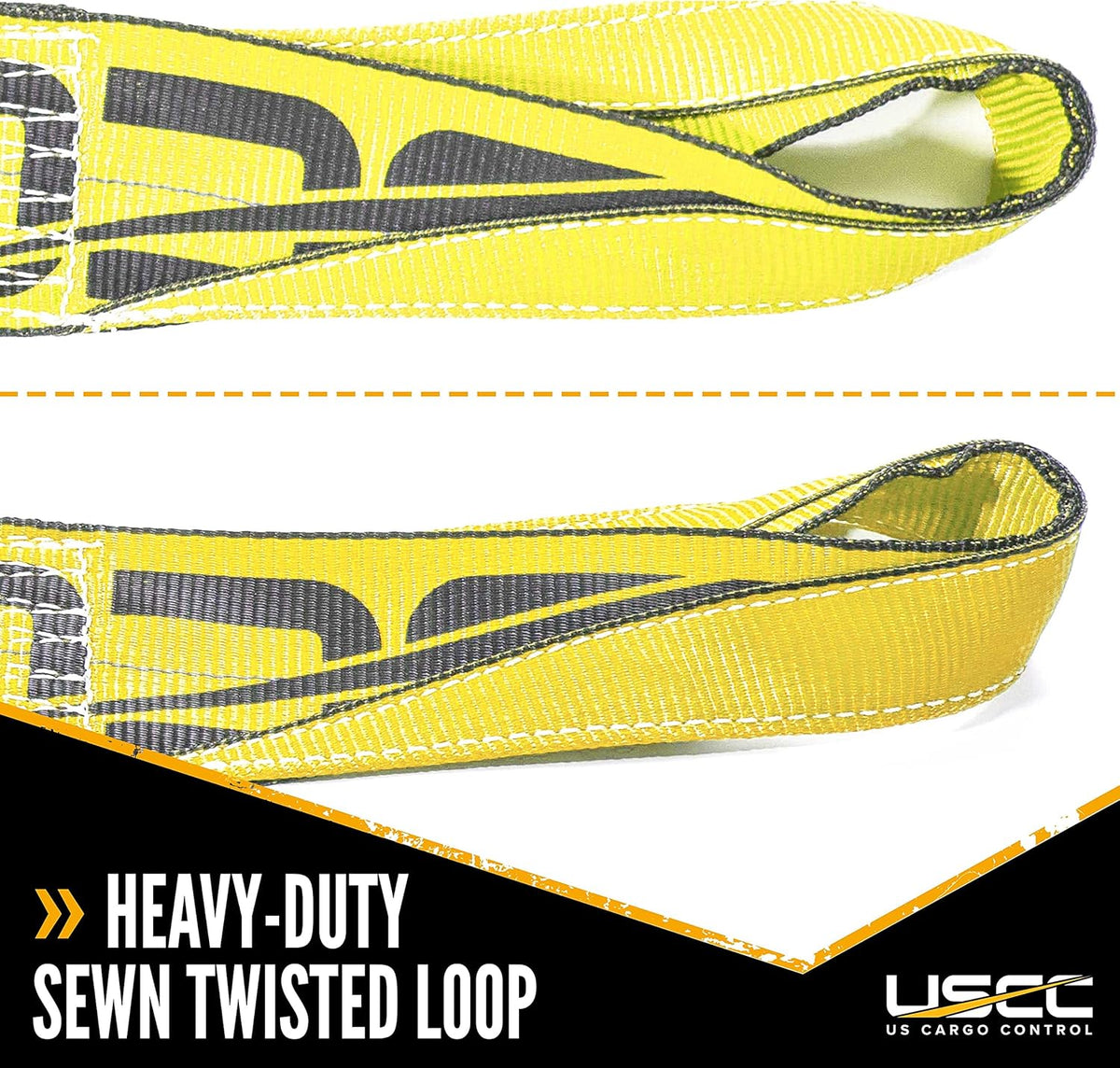 4 Inch x 30 Foot Winch Straps with Twisted Sewn Loop 10 Pack I519