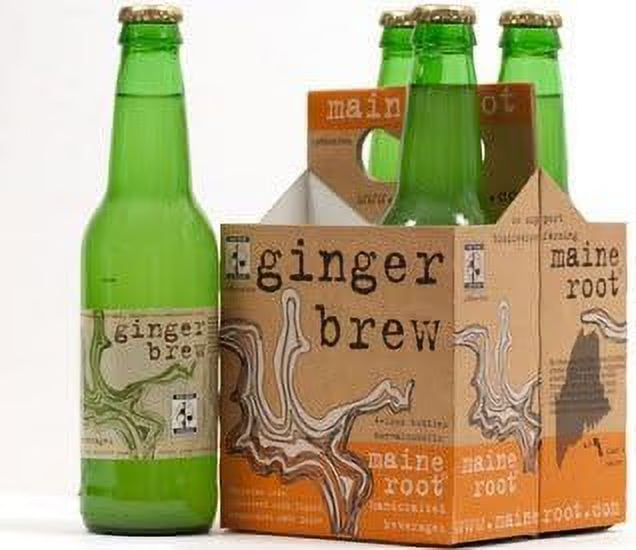 Ginger Brew Handcrafted Soda, 4 bottles x 12 oz (Pack of 2) H368493