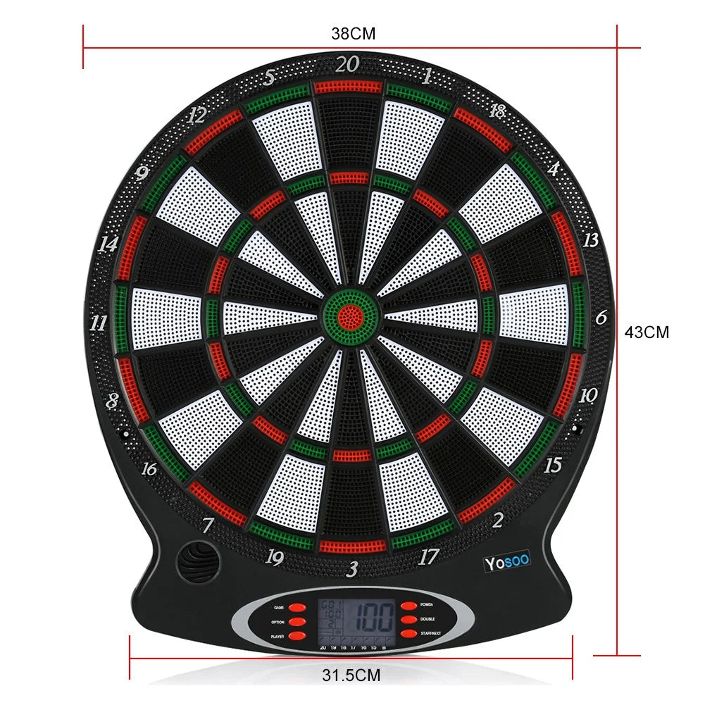 Electronic Hanging Dartboard with 6pcs Darts Q9788