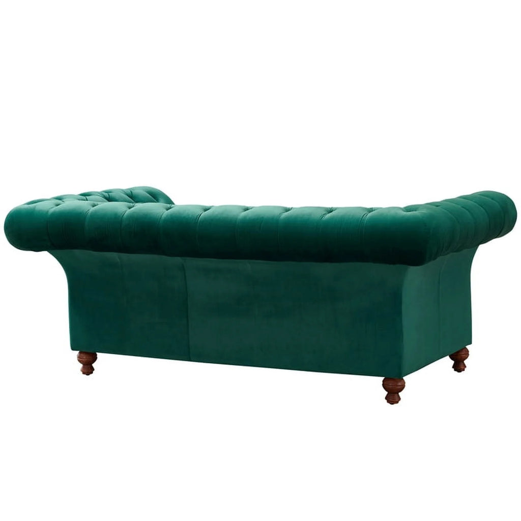 Green Fabric Sloped Arm Loveseat H975545