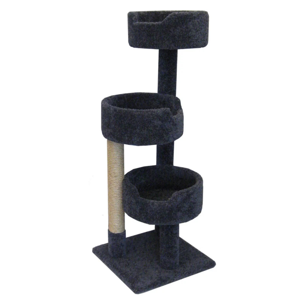 Beige 52-in Cat Tree & Condo Scratching Post Tower Z31798