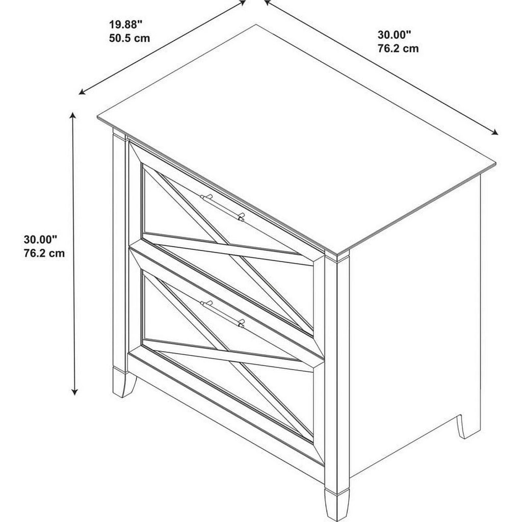 2 Piece 2 Drawer Lateral Filing Cabinet Set K3822